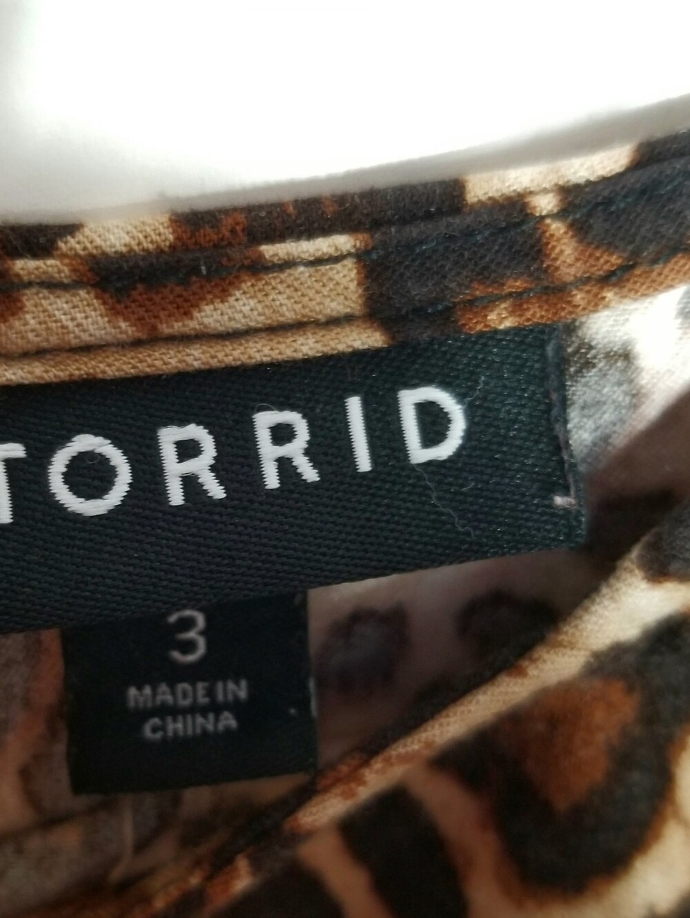 Torrid 3 Tank Top Women's 3X Brown Leopard Animal Print Adjustable Straps - Picture 3 of 7